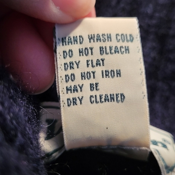 LL Bean Wool Blend Turtleneck Knit Sweater Size L - Picture 7 of 8